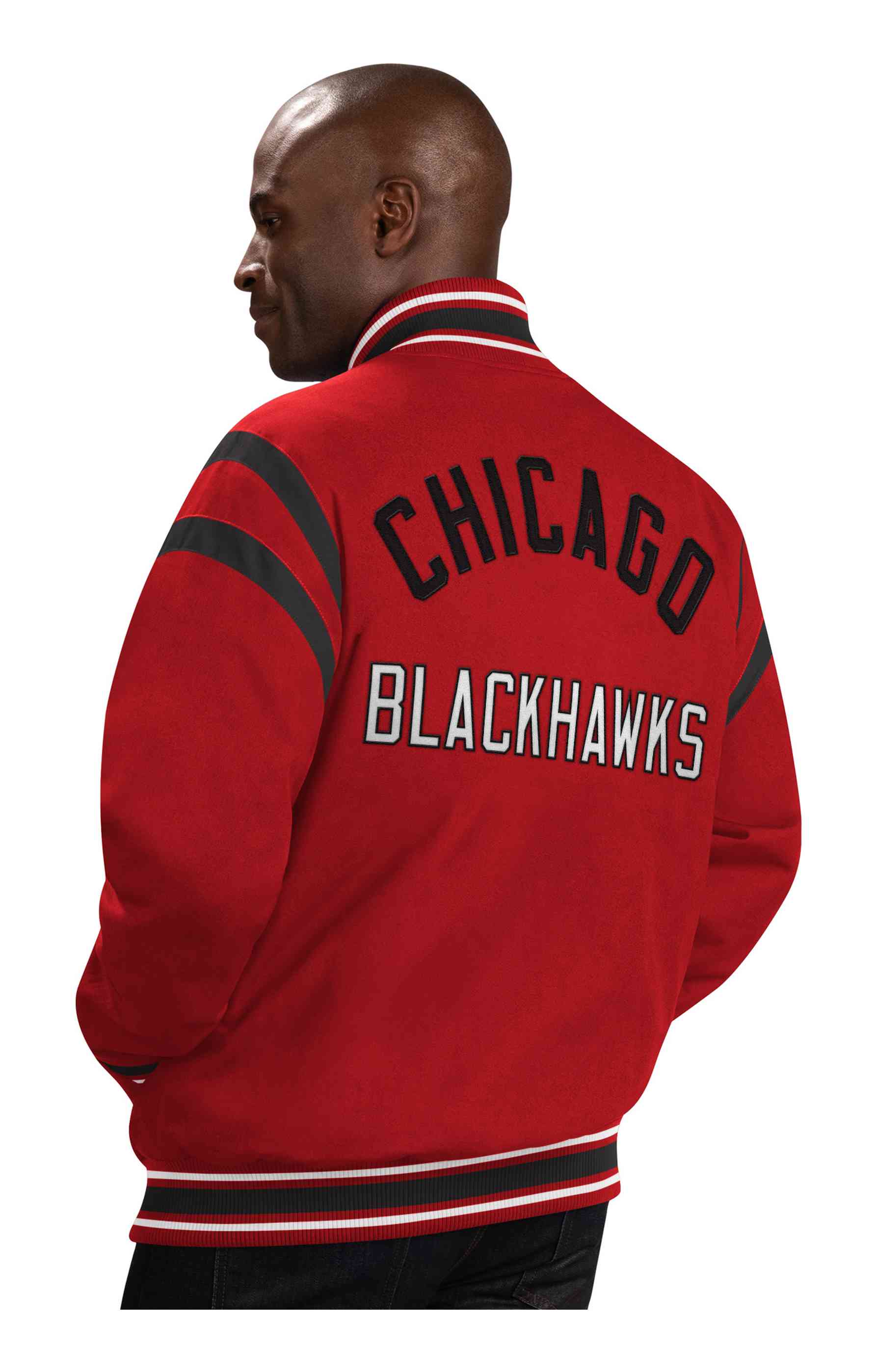 G-III - NHL Chicago Blackhawks Tailback Varsity Jacke