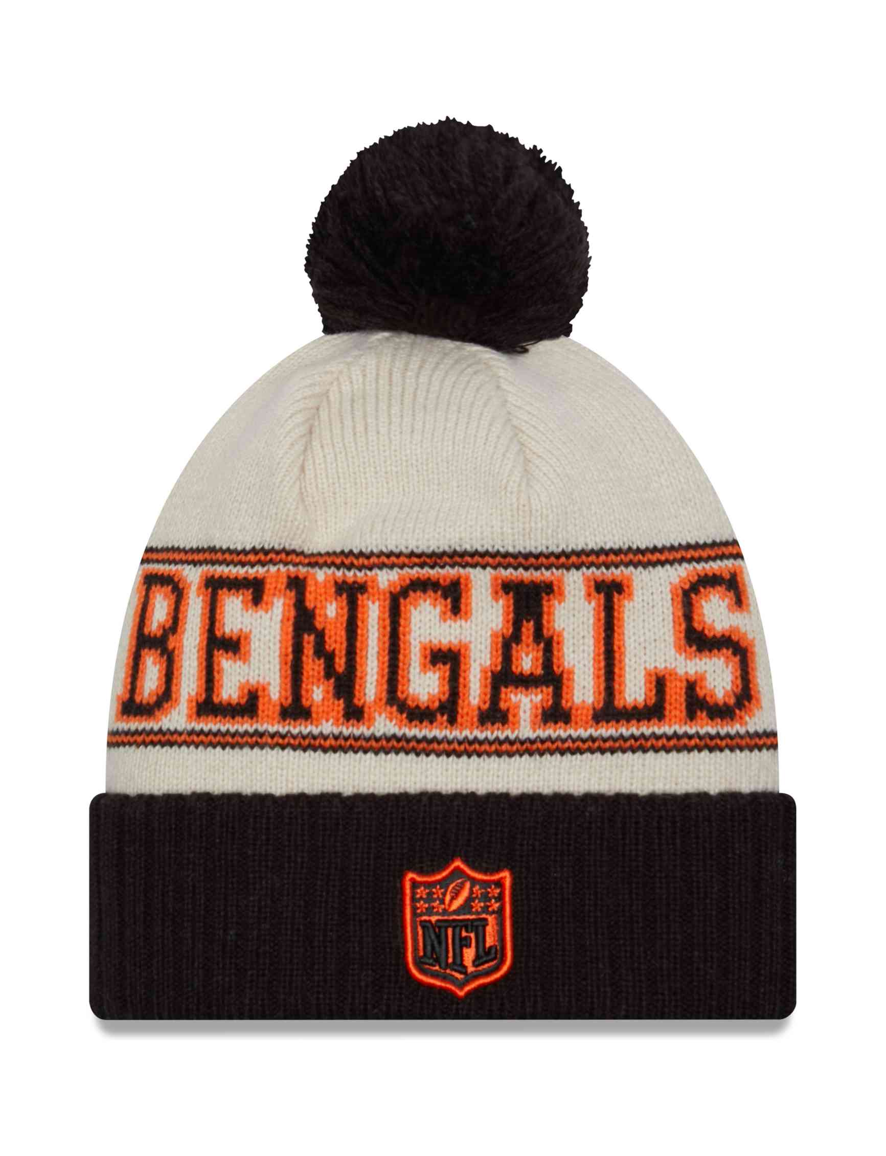New Era - NFL Cincinnati Bengals 2023 Sideline Historic Knit Bobble Beanie