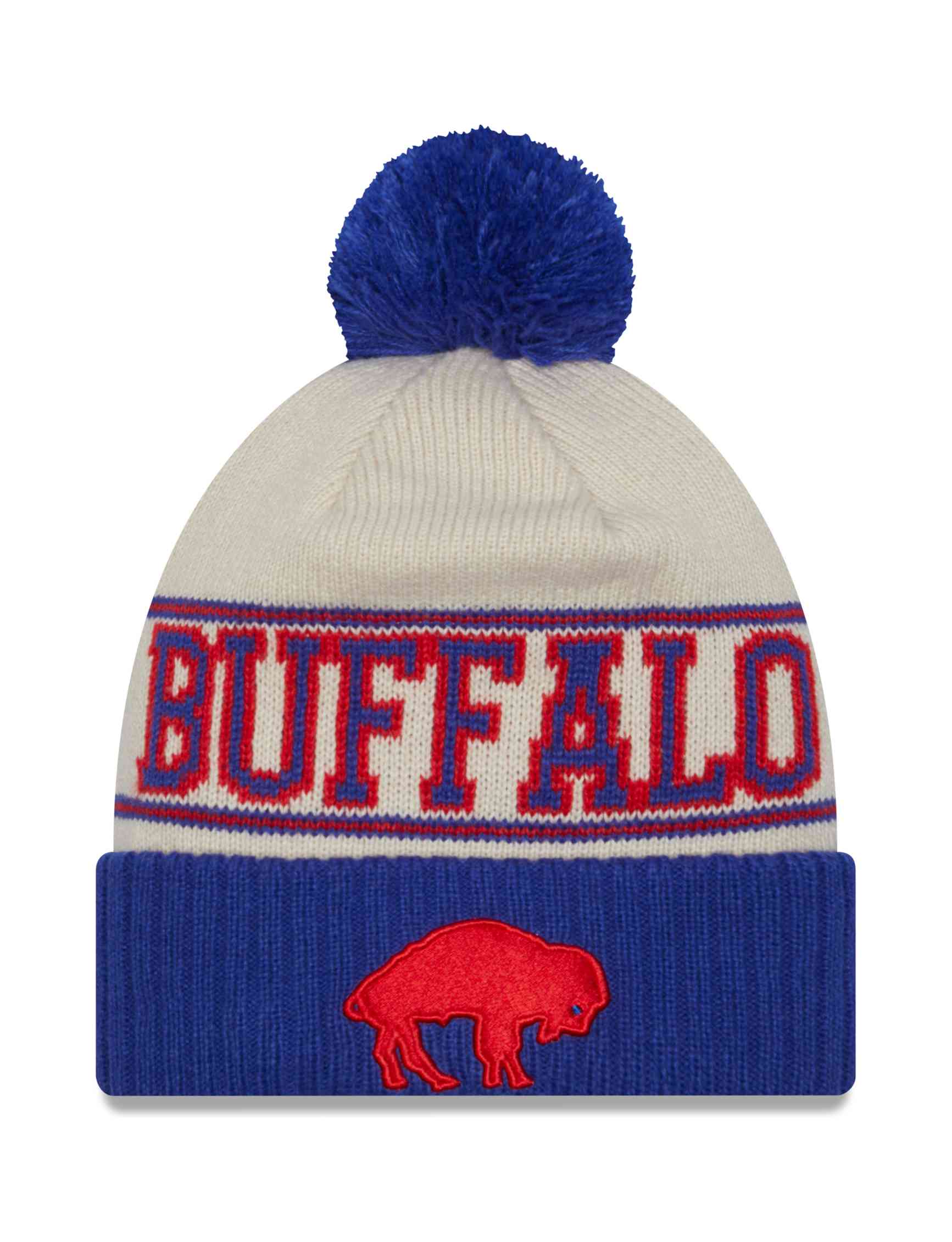 New Era - NFL Buffalo Bills 2023 Sideline Historic Knit Bobble Beanie