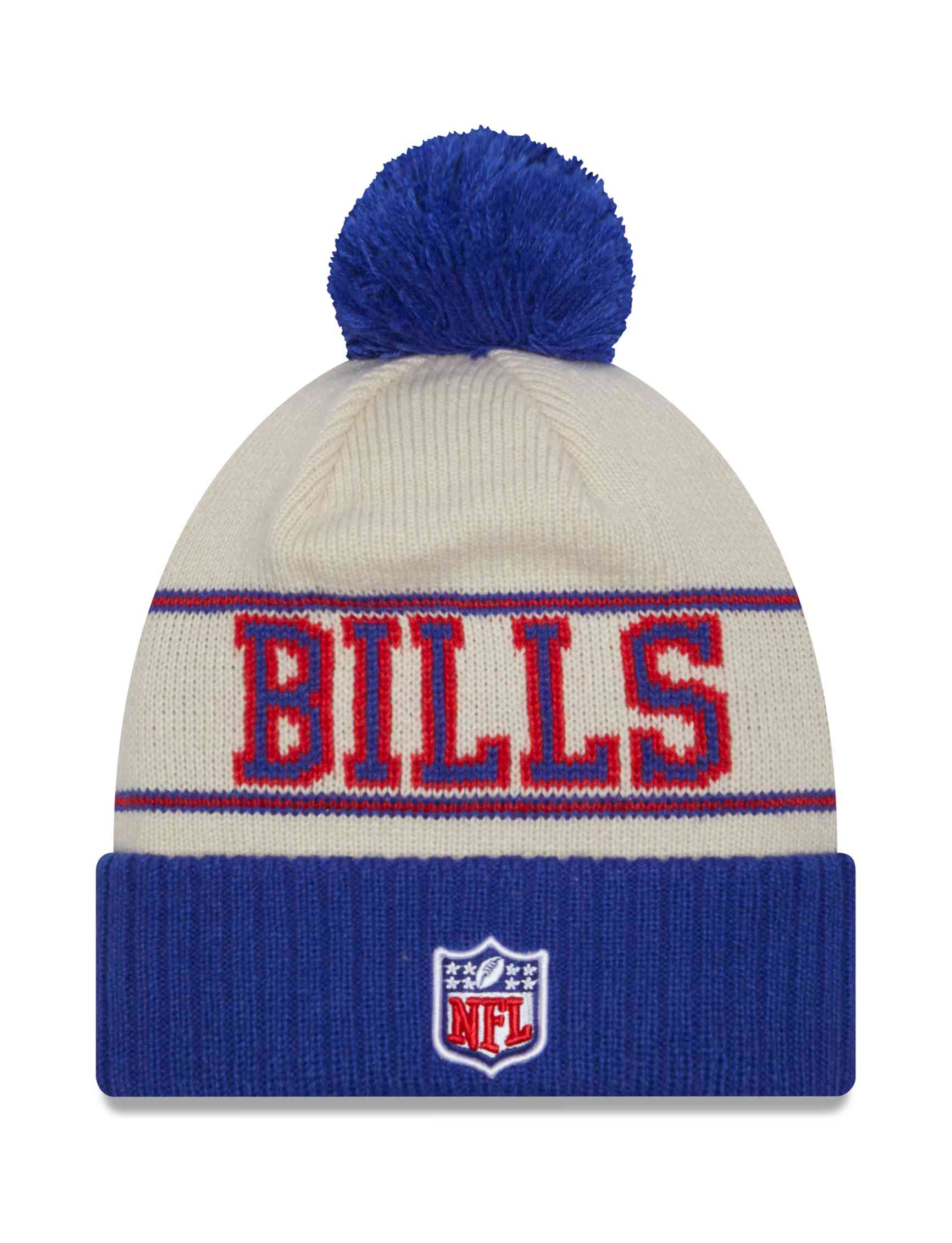 New Era - NFL Buffalo Bills 2023 Sideline Historic Knit Bobble Beanie