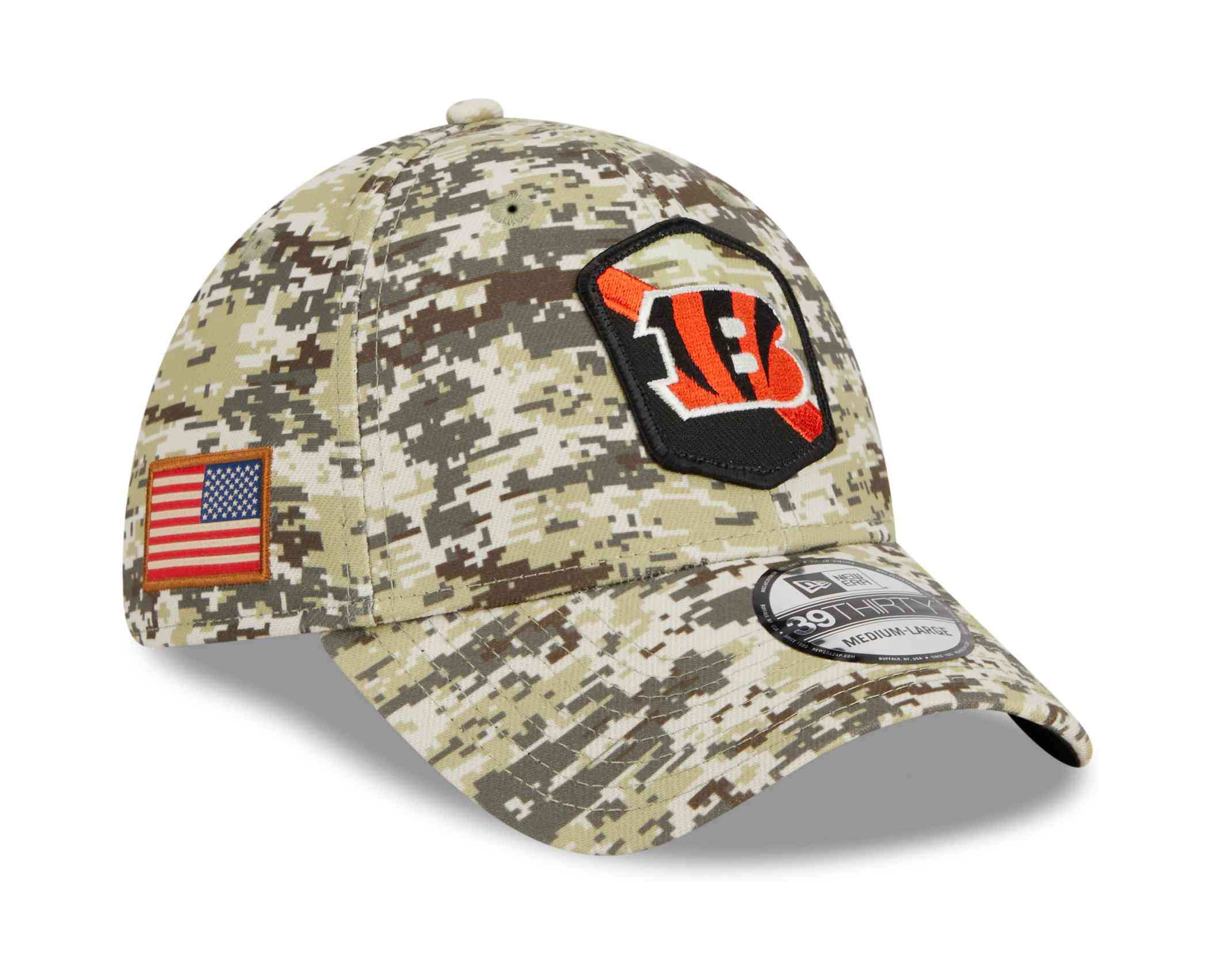New Era - NFL Cincinnati Bengals 2023 Salute To Service 39Thirty Stretch Cap