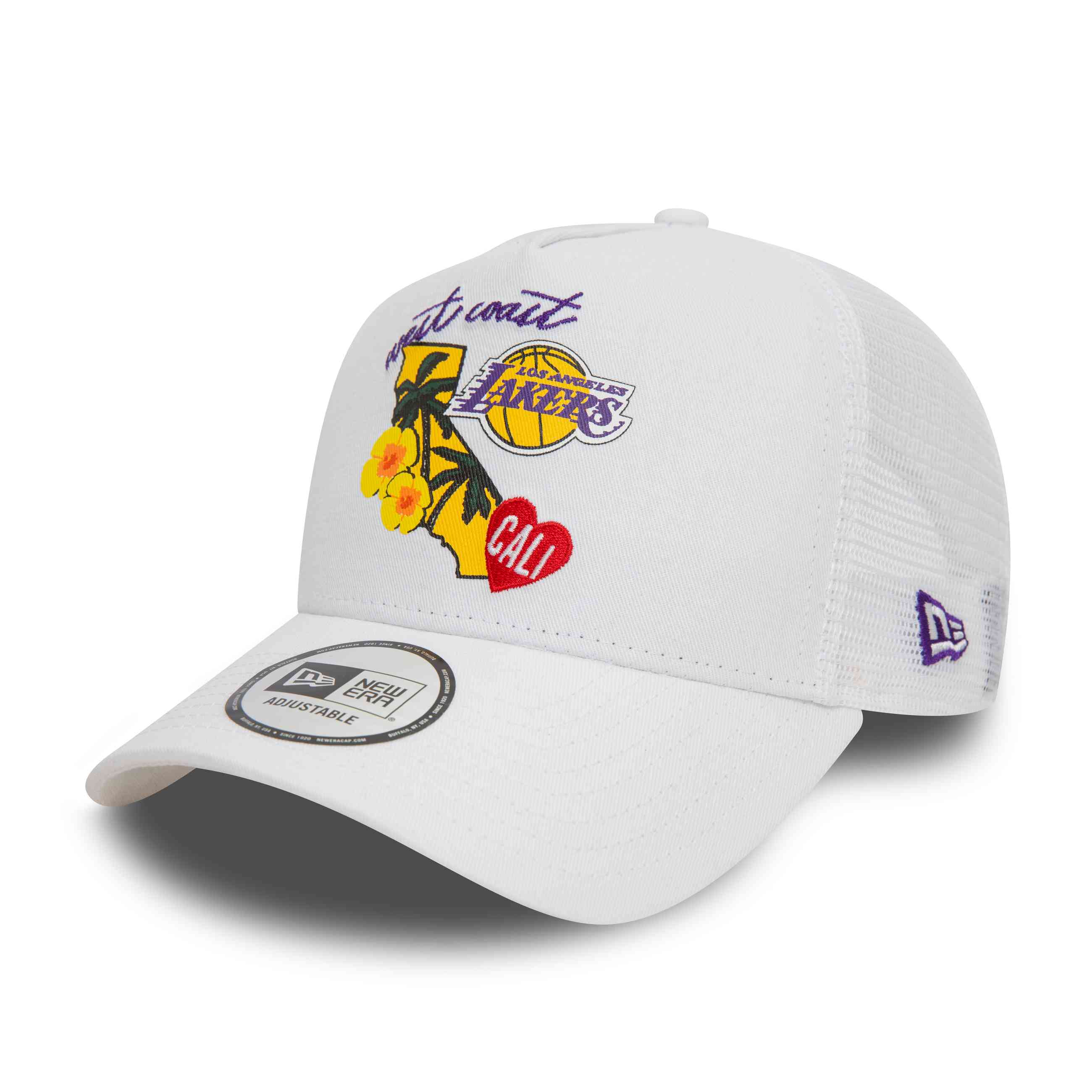New Era - NBA Los Angeles Lakers Team Logo Trucker Snapback Cap