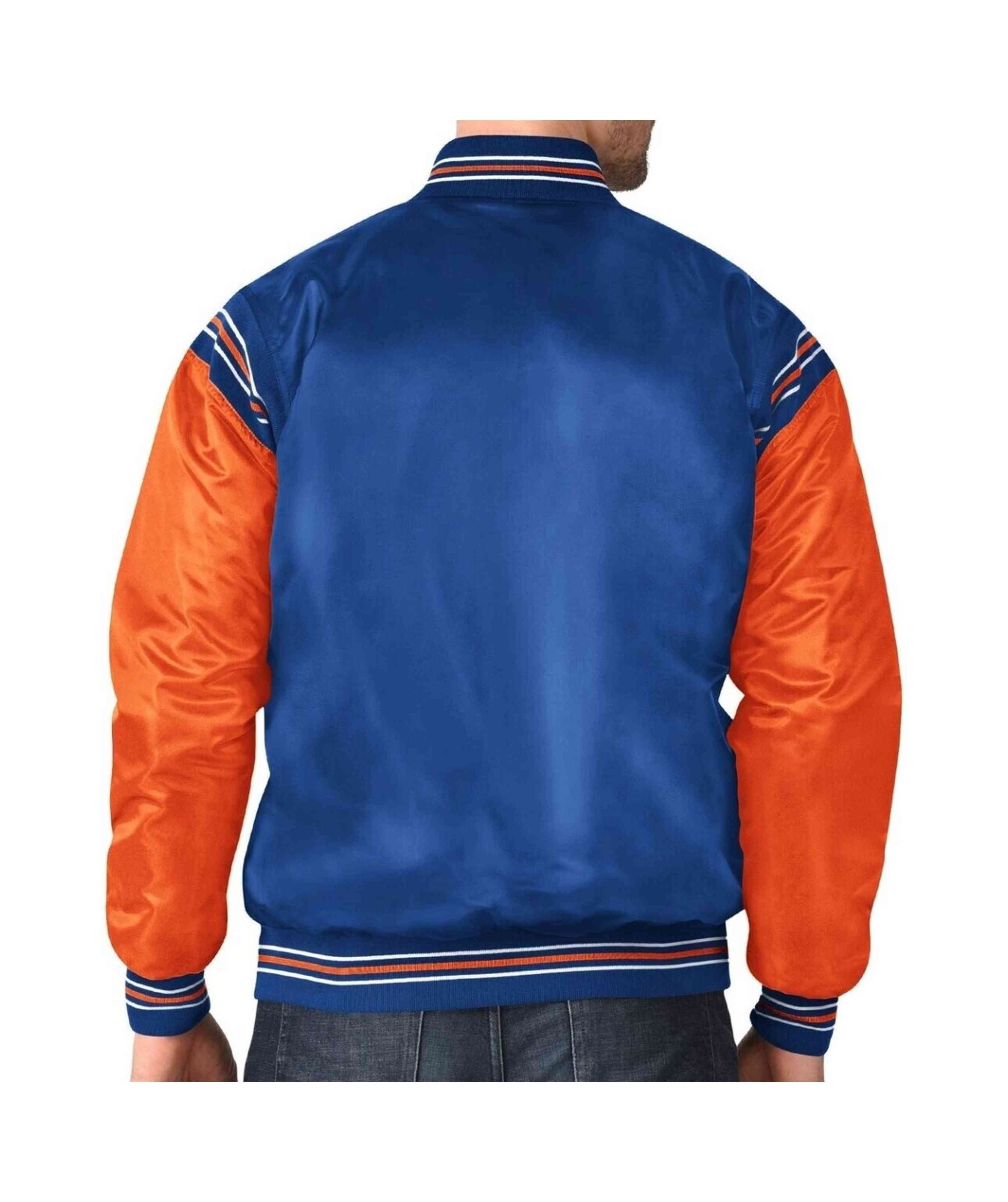Starter - NHL Edmonton Oilers Satin Varsity Jacke